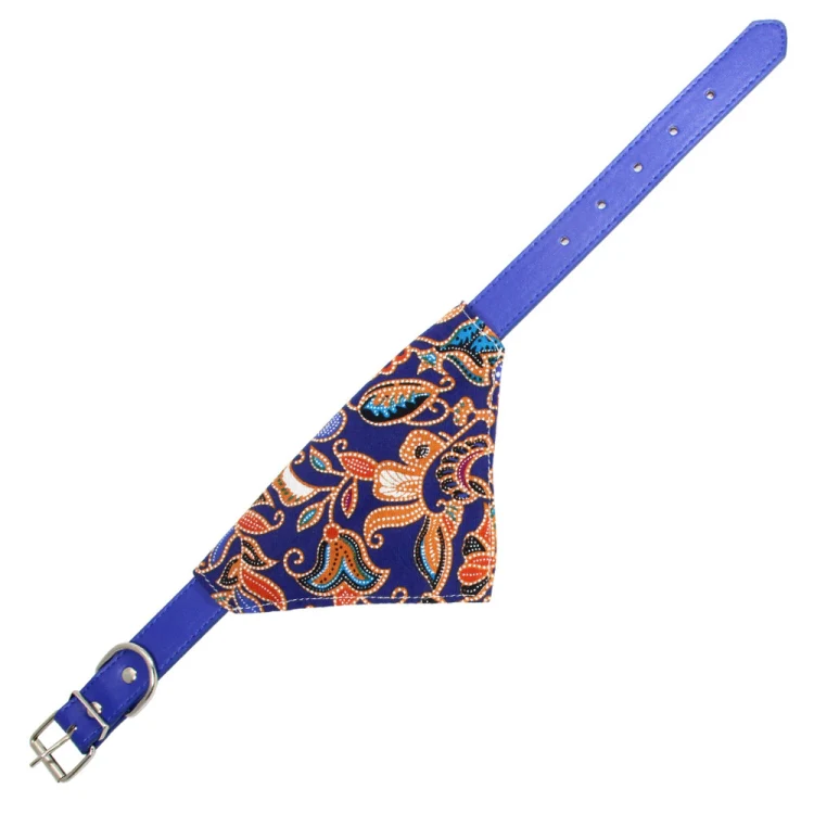 Cotton Pet Bib Cat Headband Dog Saliva Towel, Size:M(Blue) - Image 3