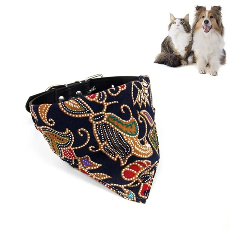 Cotton Pet Bib Cat Headband Dog Saliva Towel, Size:S(Black)