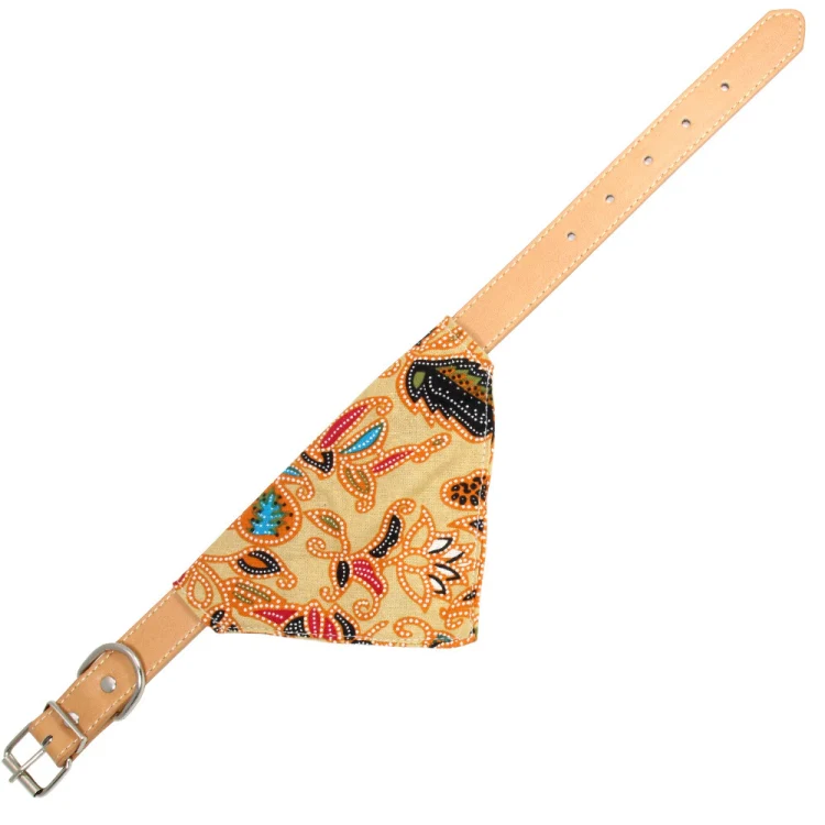 Cotton Pet Bib Cat Headband Dog Saliva Towel, Size:S(Khaki) - Image 3