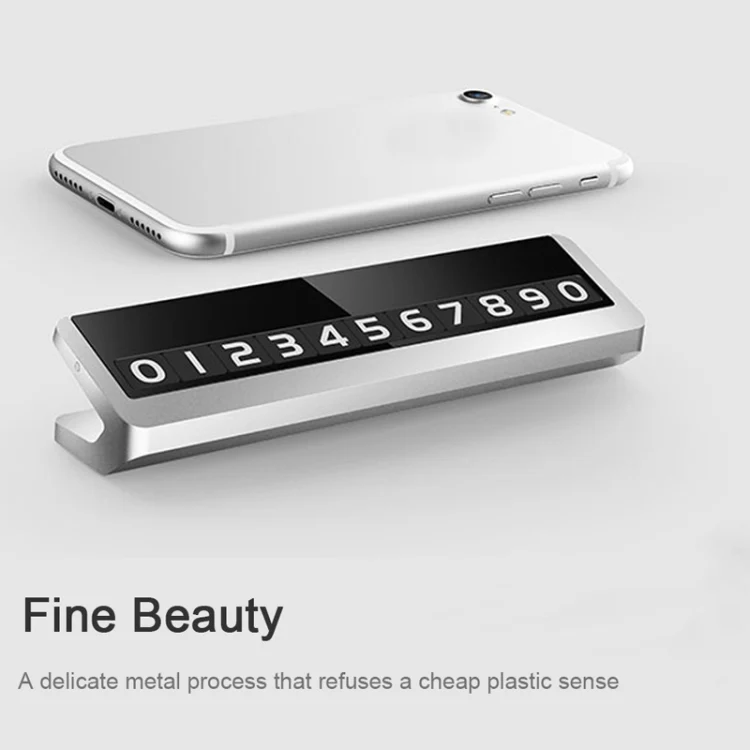 Creative Temporary Parking Card Car Sticker (Grey) - Image 4
