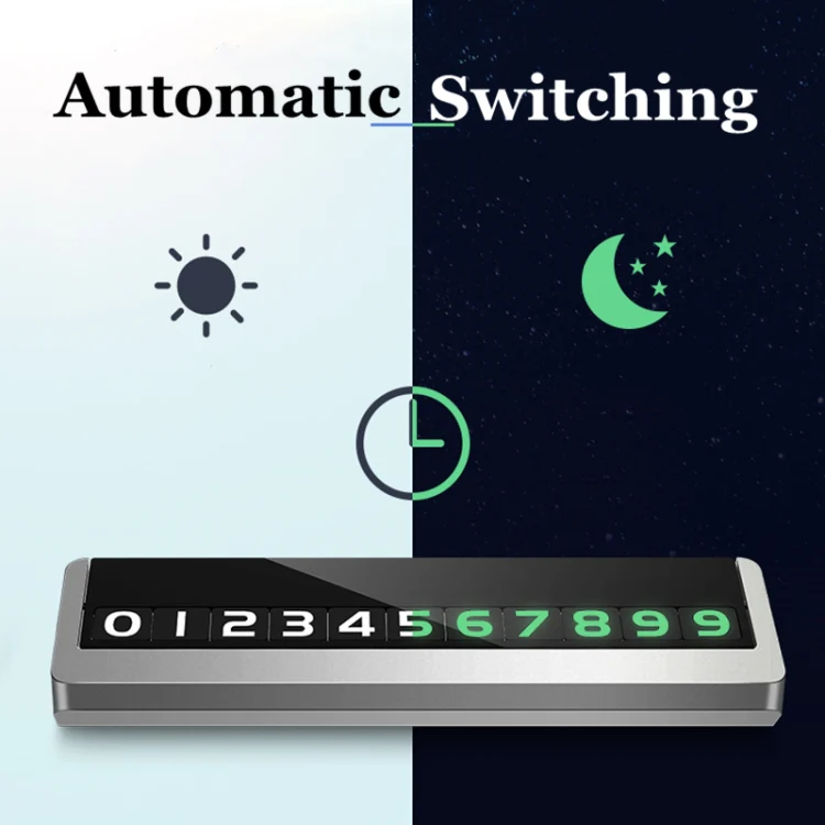 Creative Temporary Parking Card Car Sticker (Silver) - Image 13