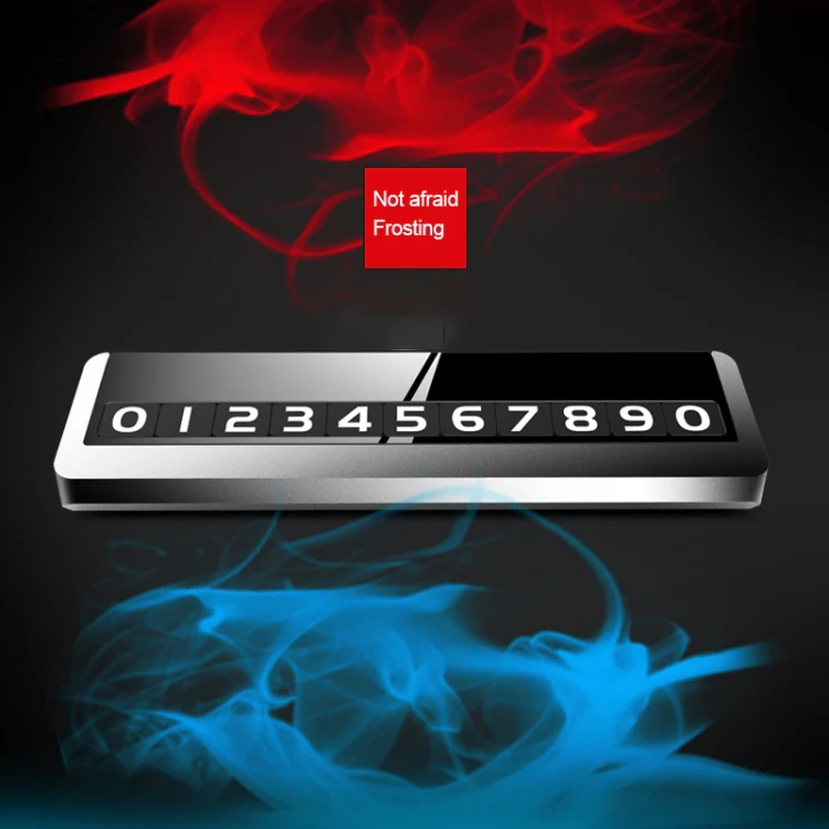Creative Temporary Parking Card Car Sticker (Silver) - Image 16