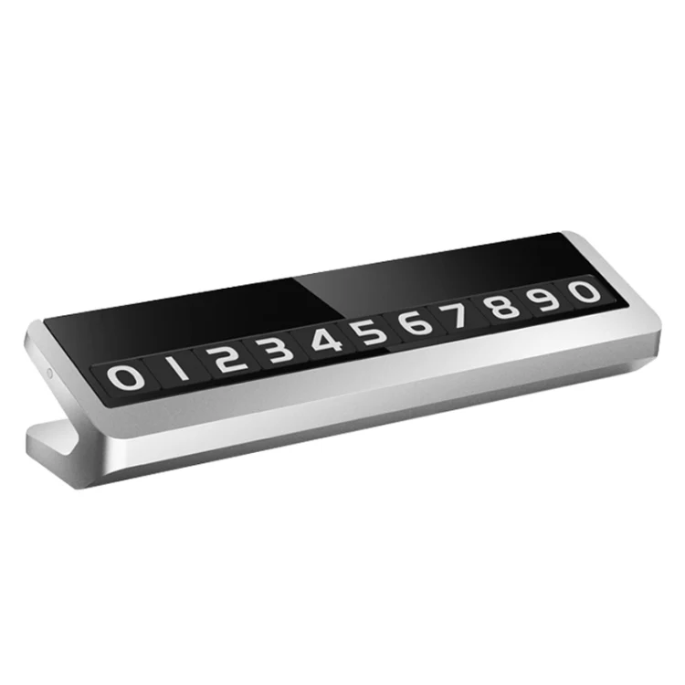 Creative Temporary Parking Card Car Sticker (Silver) - Image 2