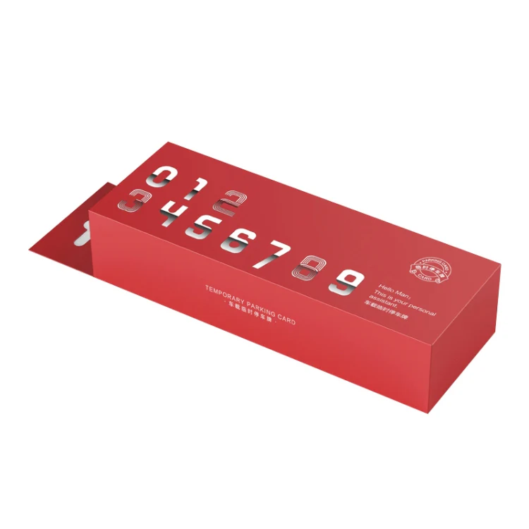 Creative Temporary Parking Card Car Sticker (Silver) - Image 9