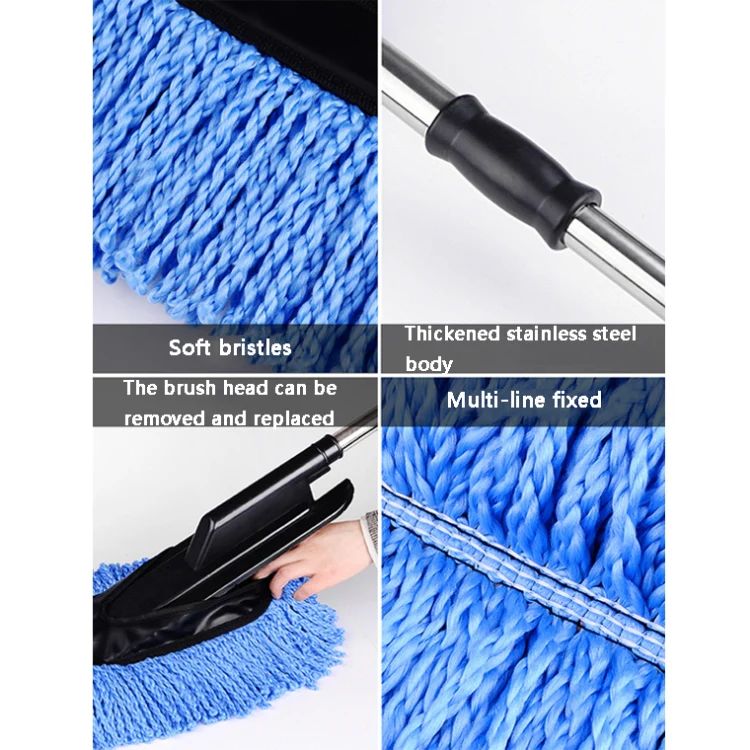 CS-365 Multifunctional Car Washing Telescopic Long-Handled Brush, Color: Blue (OPP Bag) - Image 5