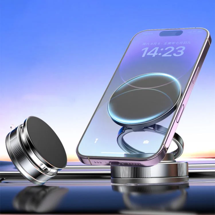 CTT28 Foldable Vacuum Magnetic Suction Cup Phone Holder(Black) - Image 2