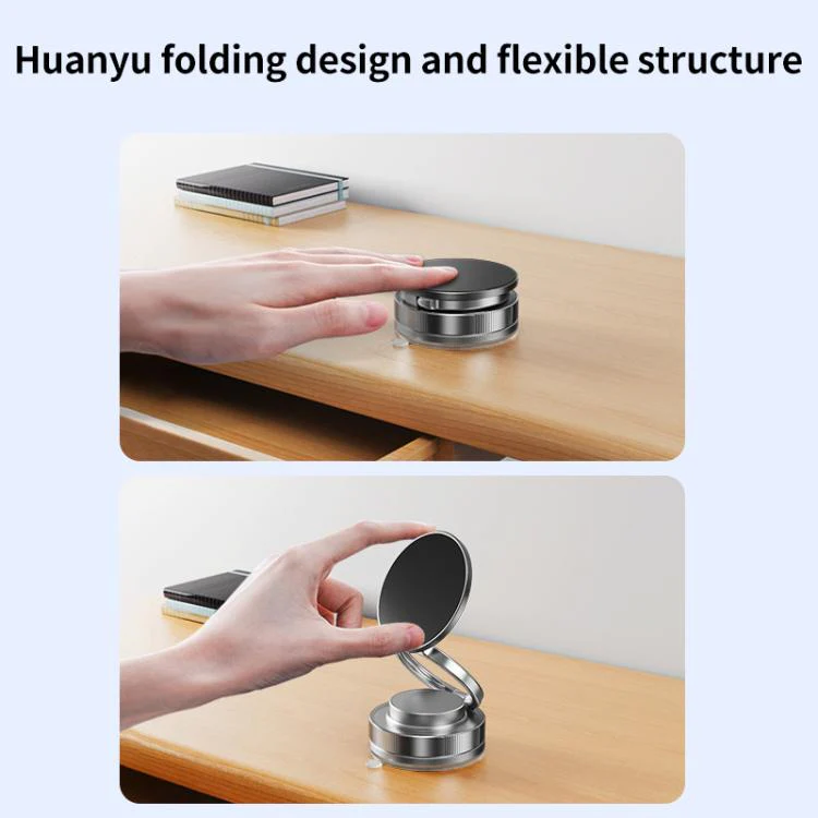 CTT28 Foldable Vacuum Magnetic Suction Cup Phone Holder(Black) - Image 8