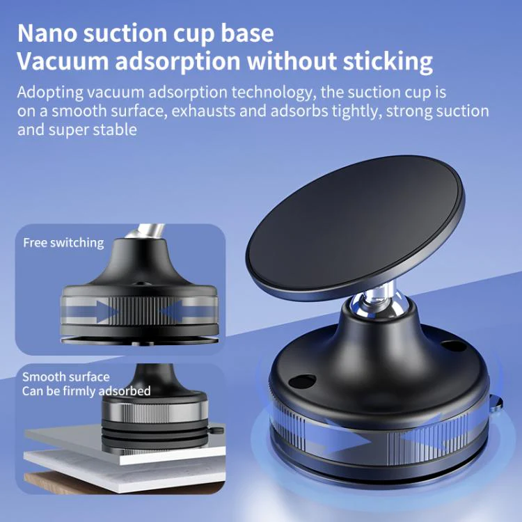 CTT29 Foldable Vacuum Magnetic Suction Cup Phone Holder(White) - Image 4
