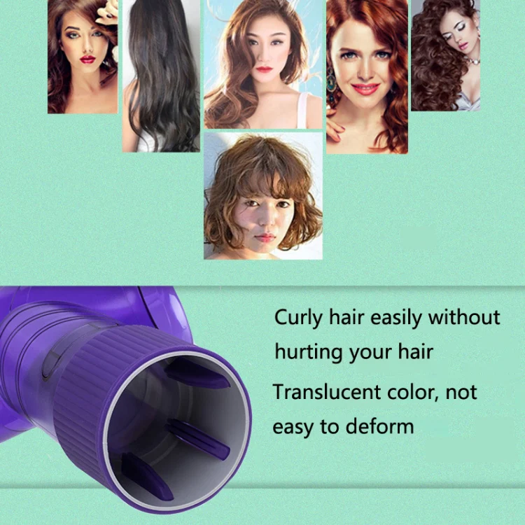 Curly Hair Hook Automatic Wave Curling Magic Hair Roller(Purple) - Image 5