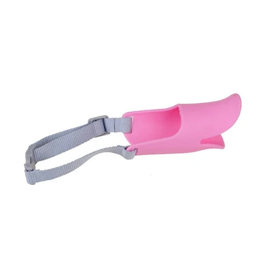 Cute Duck Mouth Shape Silicone Muzzle for Pet Dog, Size: M (Pink) - Image 2