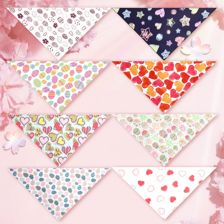 Cute Pet Triangle Towel Bib Cartoon Cats And Dogs Drool Towel Scarf, Style: 09 - Image 7