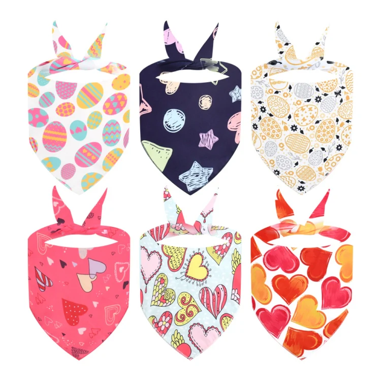 Cute Pet Triangle Towel Bib Cartoon Cats And Dogs Drool Towel Scarf, Style: 11 - Image 4