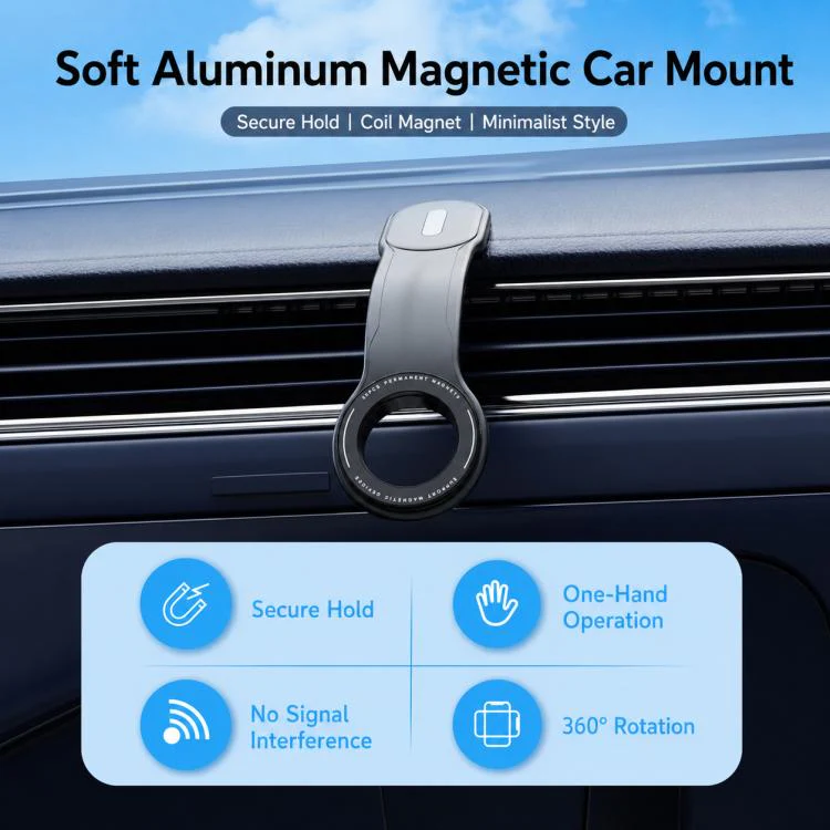 CZ-19 Bendable Magnetic Car Dashboard Phone Mount(Black) - Image 2