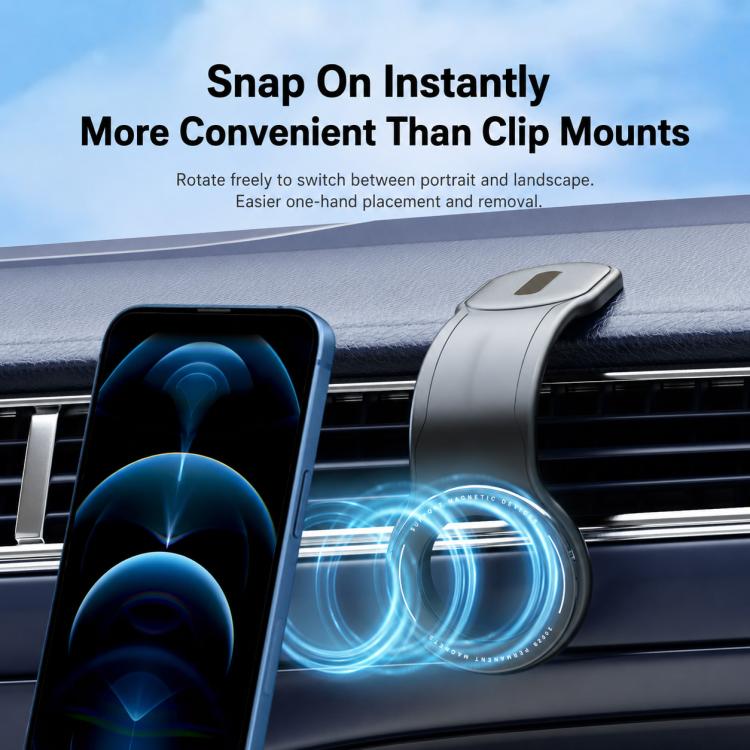 CZ-19 Bendable Magnetic Car Dashboard Phone Mount(Black) - Image 3