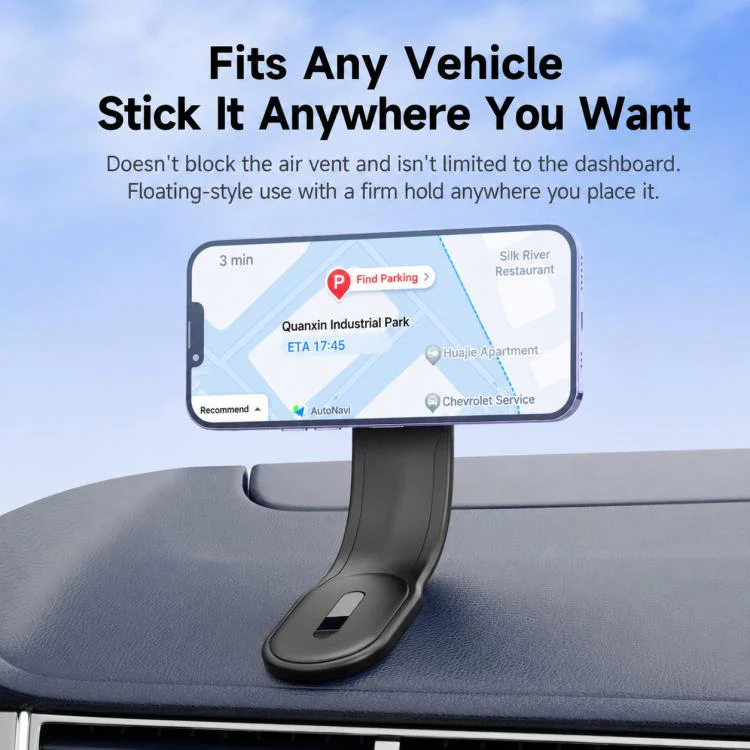 CZ-19 Bendable Magnetic Car Dashboard Phone Mount(Black) - Image 4