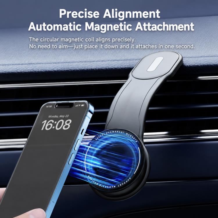 CZ-19 Bendable Magnetic Car Dashboard Phone Mount(Black) - Image 6