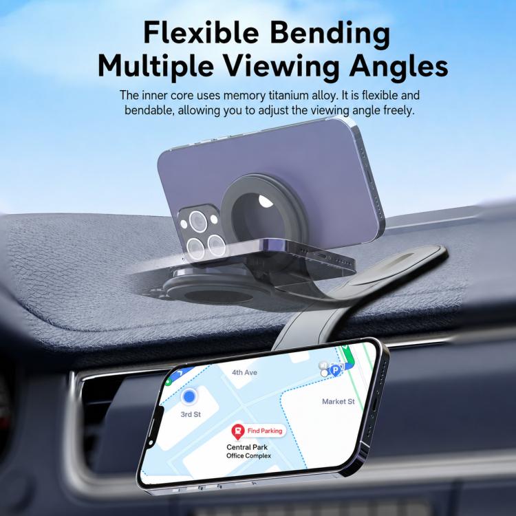 CZ-19 Bendable Magnetic Car Dashboard Phone Mount(Black) - Image 7