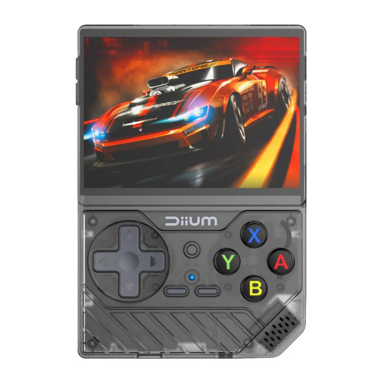 D008 3.5-Inch HD Retro Handheld Game Console With ARM Cortex-A7 800MHz, 1GB RAM & HDMI Output 128G Clear Black
