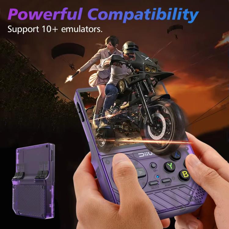 D008 3.5-Inch HD Retro Handheld Game Console With ARM Cortex-A7 800MHz, 1GB RAM & HDMI Output 64G Clear Blue - Image 9