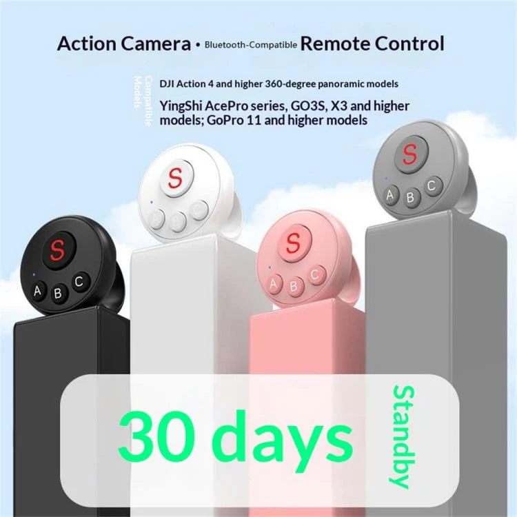 D11 BT Remote Control Ring Wearable Action Camera Controller For DJI Action, GoPro, Insta360 Action Cameras(Black) - Image 3