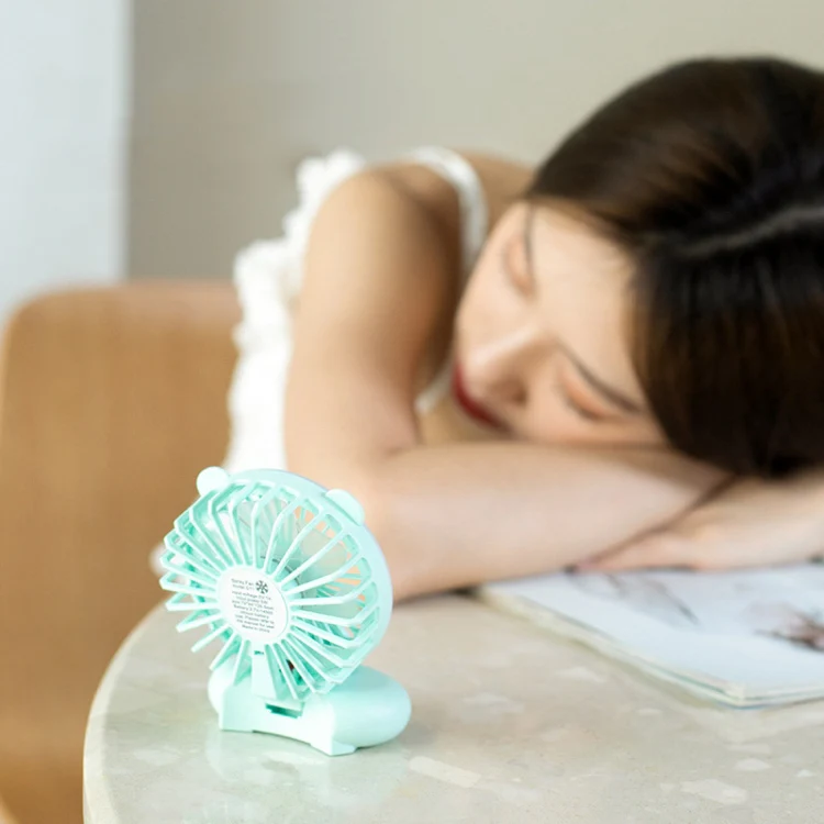 D11 Fill Light Clip Hanging Neck Fan Handheld Folding Mini USB Desktop Fan(White) - Image 5