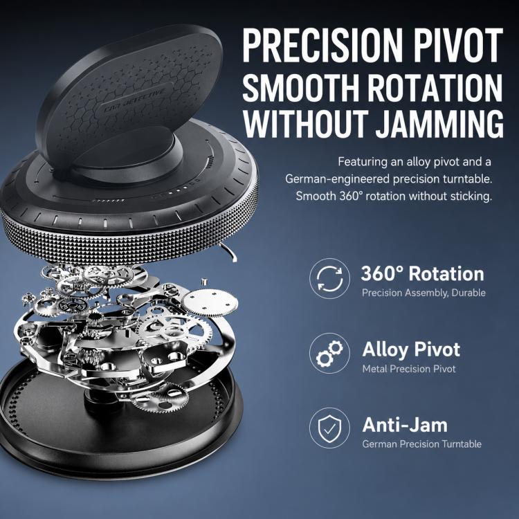 D5 Vacuum Suction Rotating Base Car Center Console Phone Mount(Black) - Image 7