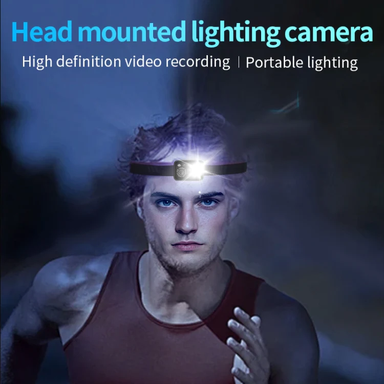 D7 1080P Head-mounted Lighting Camera LED Motion Sensor Video Recording Lighting Camera - Image 2