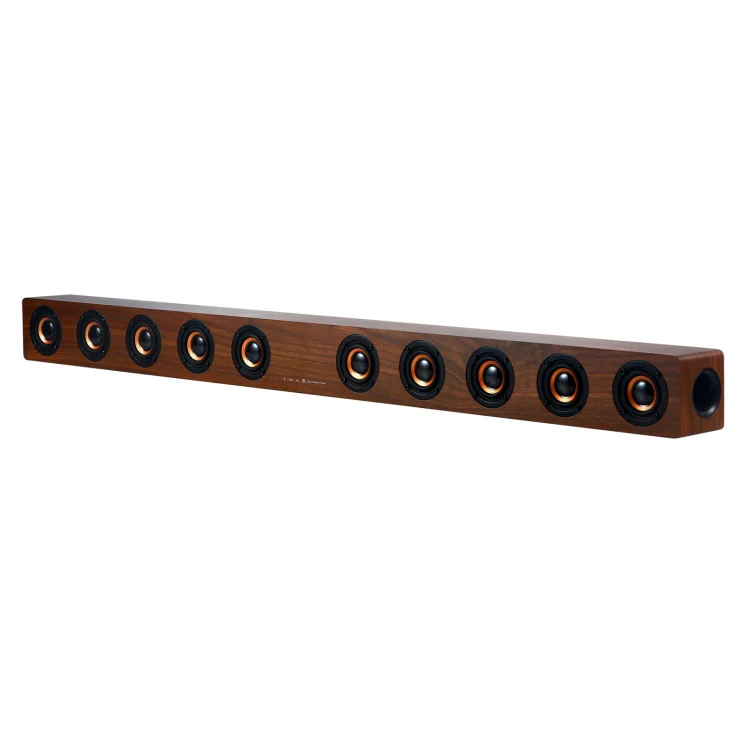 D90 Home Theater Audio Echo Wall Soundbar Subwoofer Bluetooth Audio(Brown) - Image 2