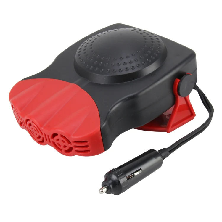 DC 12V 150W Cold and Warm Dual Use Three Outlet Car Auto Electronic Heater Fan Windshield Defroster Demister(Red) - Image 2