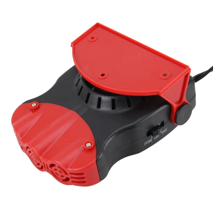 DC 12V 150W Cold and Warm Dual Use Three Outlet Car Auto Electronic Heater Fan Windshield Defroster Demister(Red) - Image 3