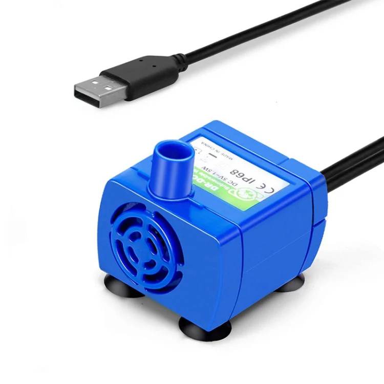 DC USB Pet Water Fountain Pump Cats Water Dispenser Brushless Silent Water Pump, Style: No LED Light