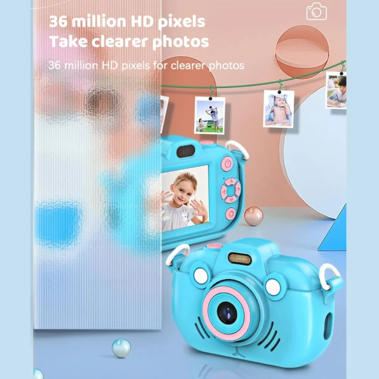DC502 2.4-Inch 16X Zoom 2.7K Video Recording Children Digital Camera, Color: Pink No Card(EU Plug) - Image 5