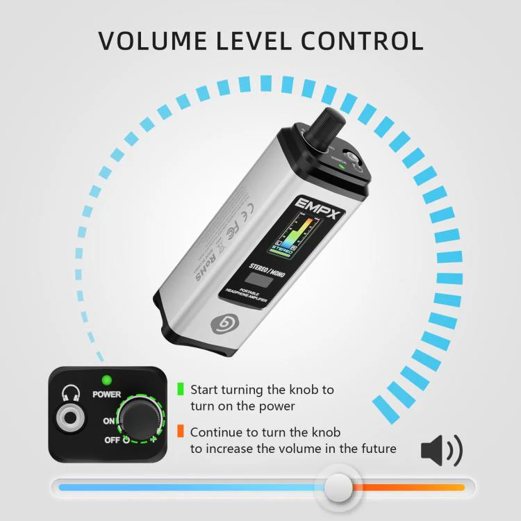 DEBRA EMPX Portable Professional Monitor Headphone Amplifier(White) - Image 10