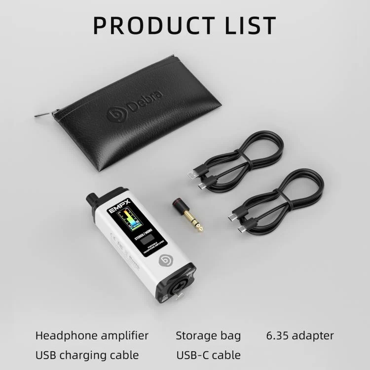 DEBRA EMPX Portable Professional Monitor Headphone Amplifier(White) - Image 14