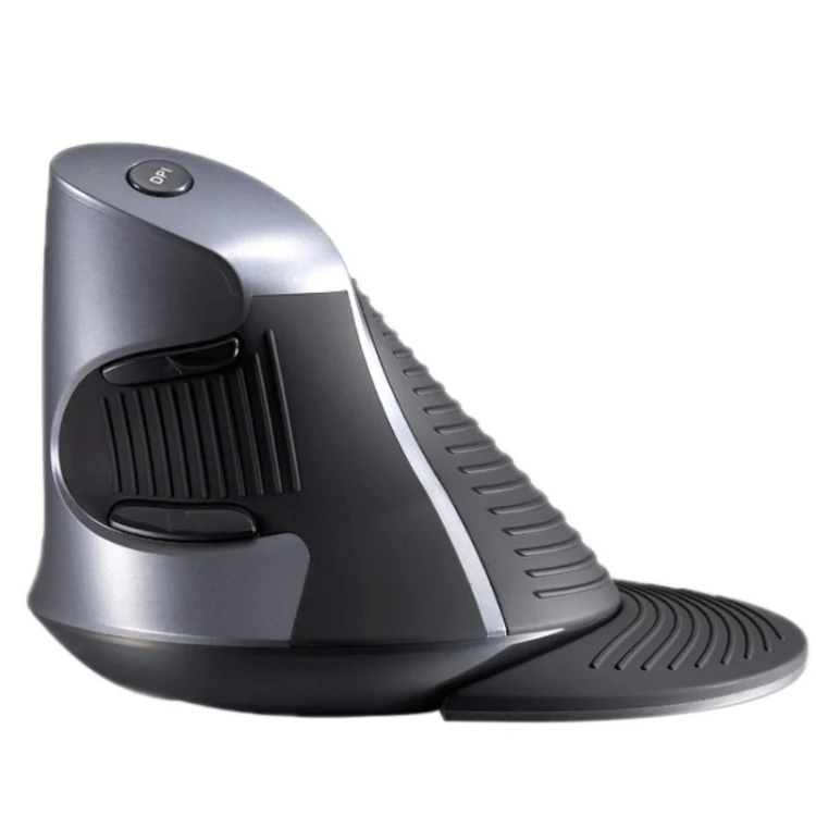 DELUX M618 6-Keys Vertical Snail Ergonomic Wireless Mouse(Black) - Image 2