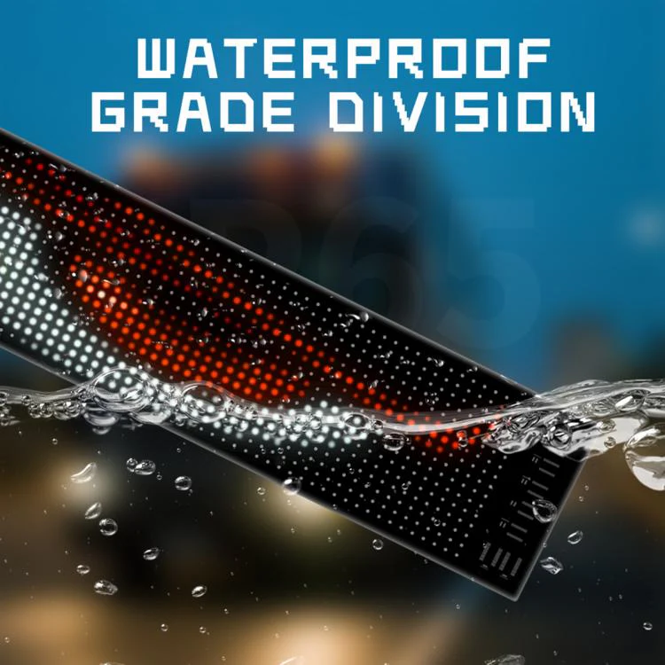 Demon Eye Car Ultra-Thin Waterproof LED Flexible Matrix Display Screen 2pcs 16 x 32 USB set - Image 5