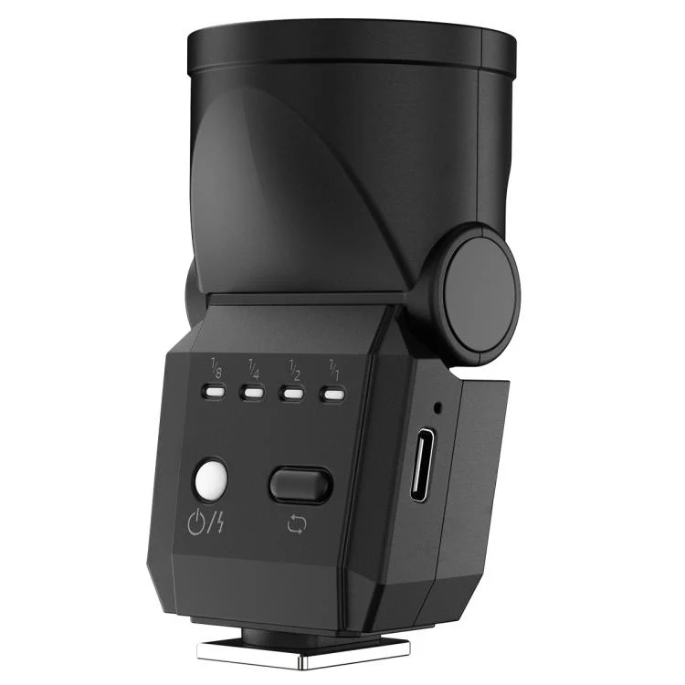 Desiontal F02 Mini On-Camera Flash Light Speedlite for Mirrorless Cameras (Black) - Image 2