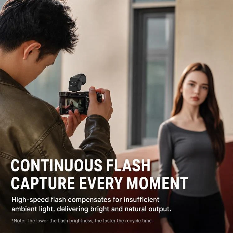 Desiontal F02 Mini On-Camera Flash Light Speedlite for Mirrorless Cameras (Black) - Image 7