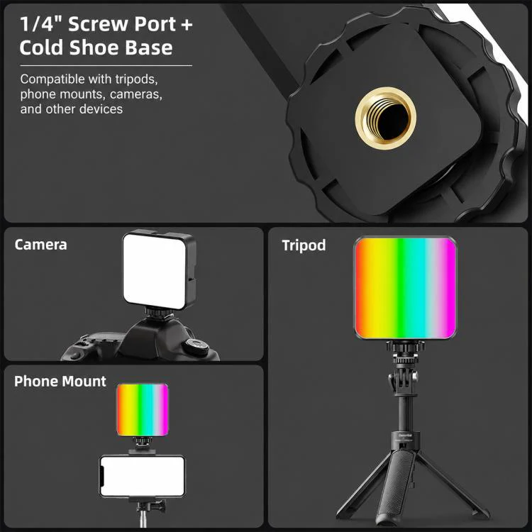 Desiontal iReal-X2 Portable RGB Photography Light (Black) - Image 14