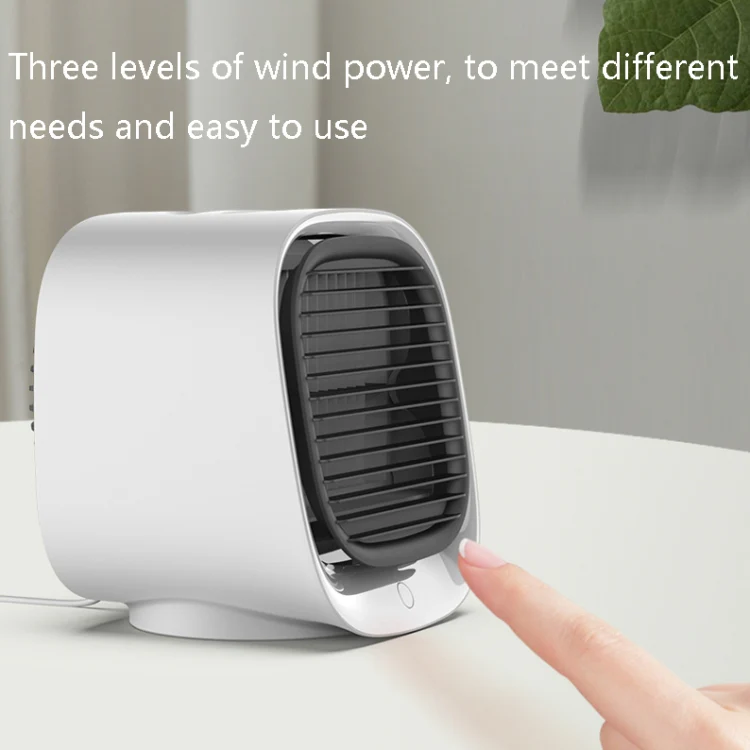 Desktop Cooling Fan USB Portable Office Cold Air Conditioning Fan, Colour: M201 Sky White - Image 3