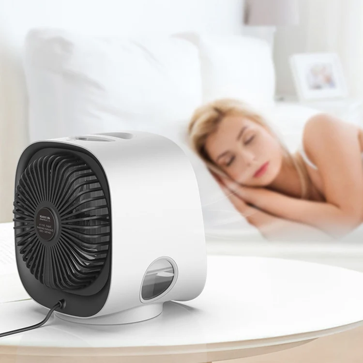Desktop Cooling Fan USB Portable Office Cold Air Conditioning Fan, Colour: M201 Sky White - Image 7