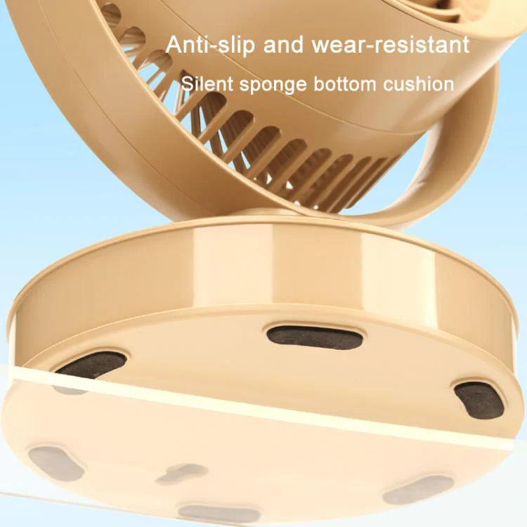 Desktop Fan Outdoor Student Office Portable Rechargeable USB Tabletop Small Fan, Color: Without Light (White) - Image 10