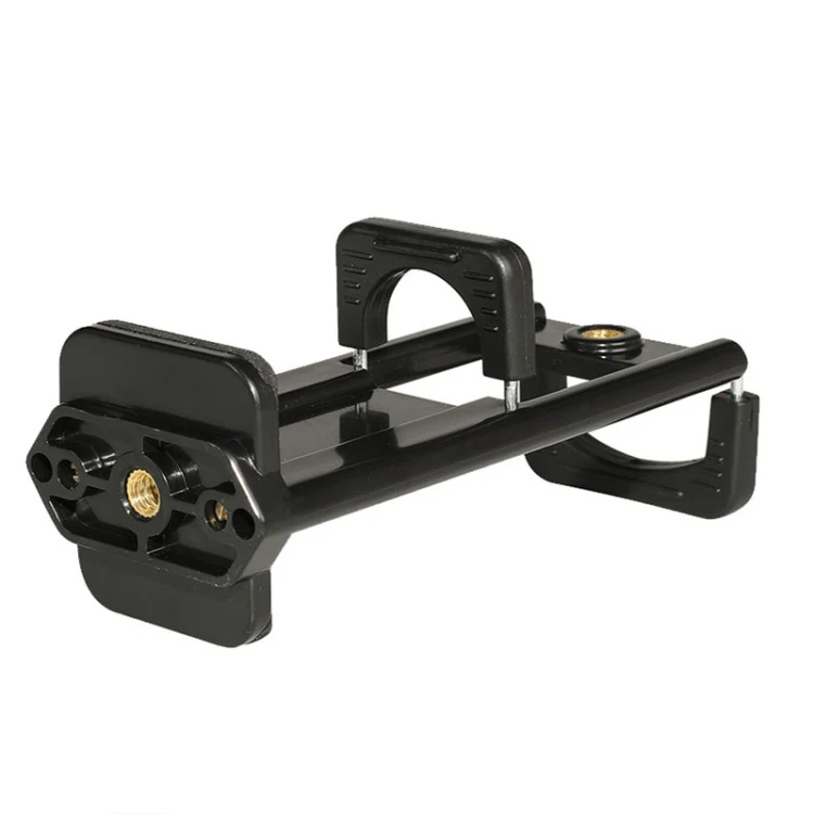 Desktop Live Dual-purpose Mobile Phone Holder Photography Tripod Tablet Clamp(Black) - Image 3