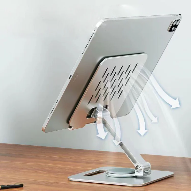 Desktop Stable Adjustable Folding Rotating Aluminum Alloy Bracket - Image 3