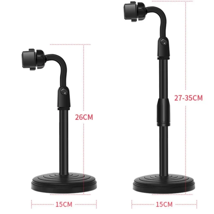 Desktop Stand Mobile Phone Tablet Live Broadcast Stand Telescopic Disc Stand(Pink) - Image 3