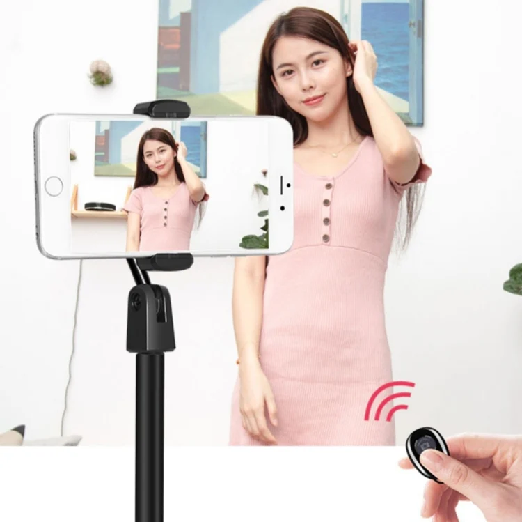 Desktop Stand Mobile Phone Tablet Live Broadcast Stand Telescopic Disc Stand(Pink) - Image 5