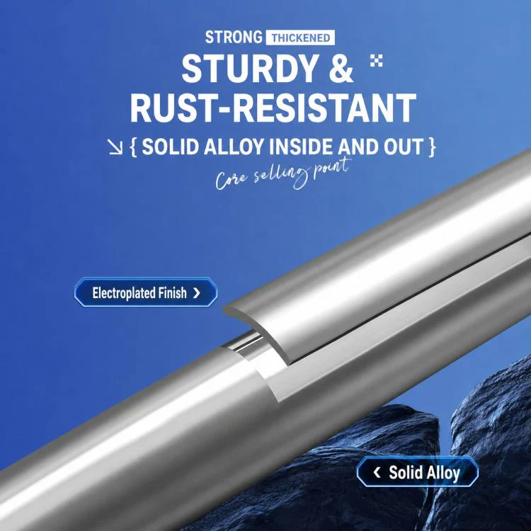 Detachable Umbrella Ground Stake Anti-Wind Peg with 12mm Universal Thread Interface, Style:Chrome-Plated 30cm 3-Prong - Image 7