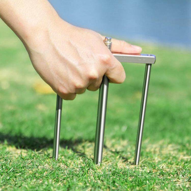 Detachable Umbrella Ground Stake Anti-Wind Peg with 12mm Universal Thread Interface, Style:Stainless Steel 23cm 3-Prong - Image 13