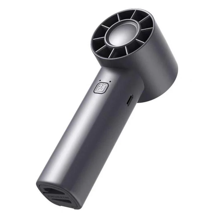 DF-91 Portable High-Speed Handheld Fan with Desktop Stand(Grey) - Image 3