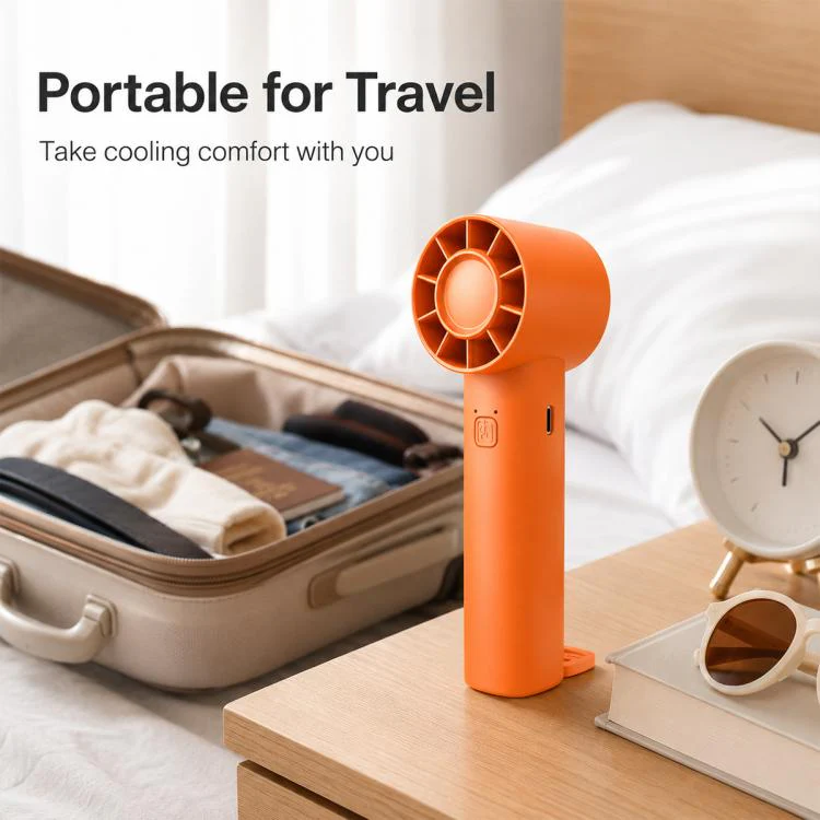 DF-91 Portable High-Speed Handheld Fan with Desktop Stand(White) - Image 11